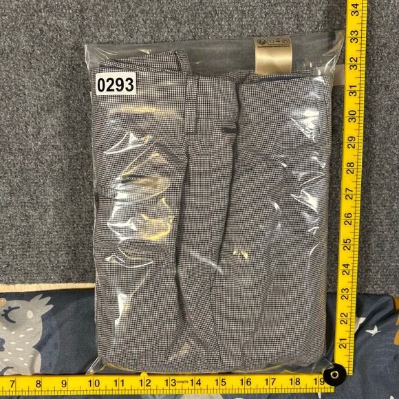 Scotch‎ & Soda Flat Front Dress Pants Mens 33/32 Gray Slim Fit Houndstooth Chino - Picture 10 of 10